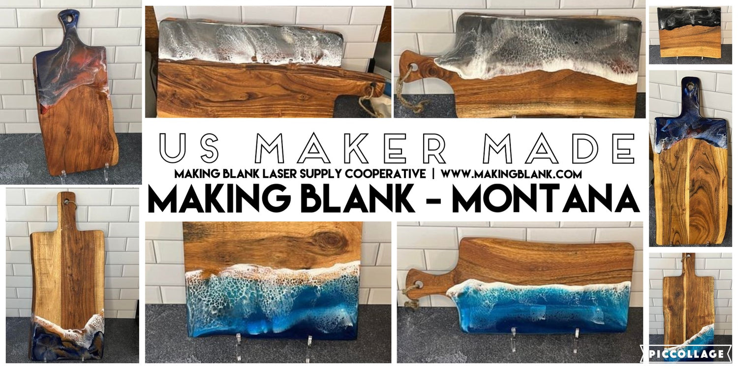 Making Blank - Montana - Resin Poured Boards